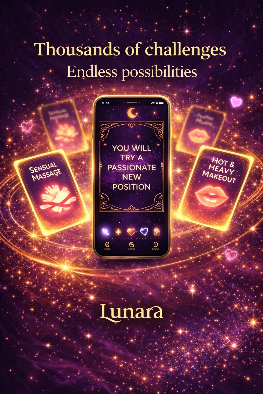 Lunara thousands of personalized couples intimacy challenges - endless variety